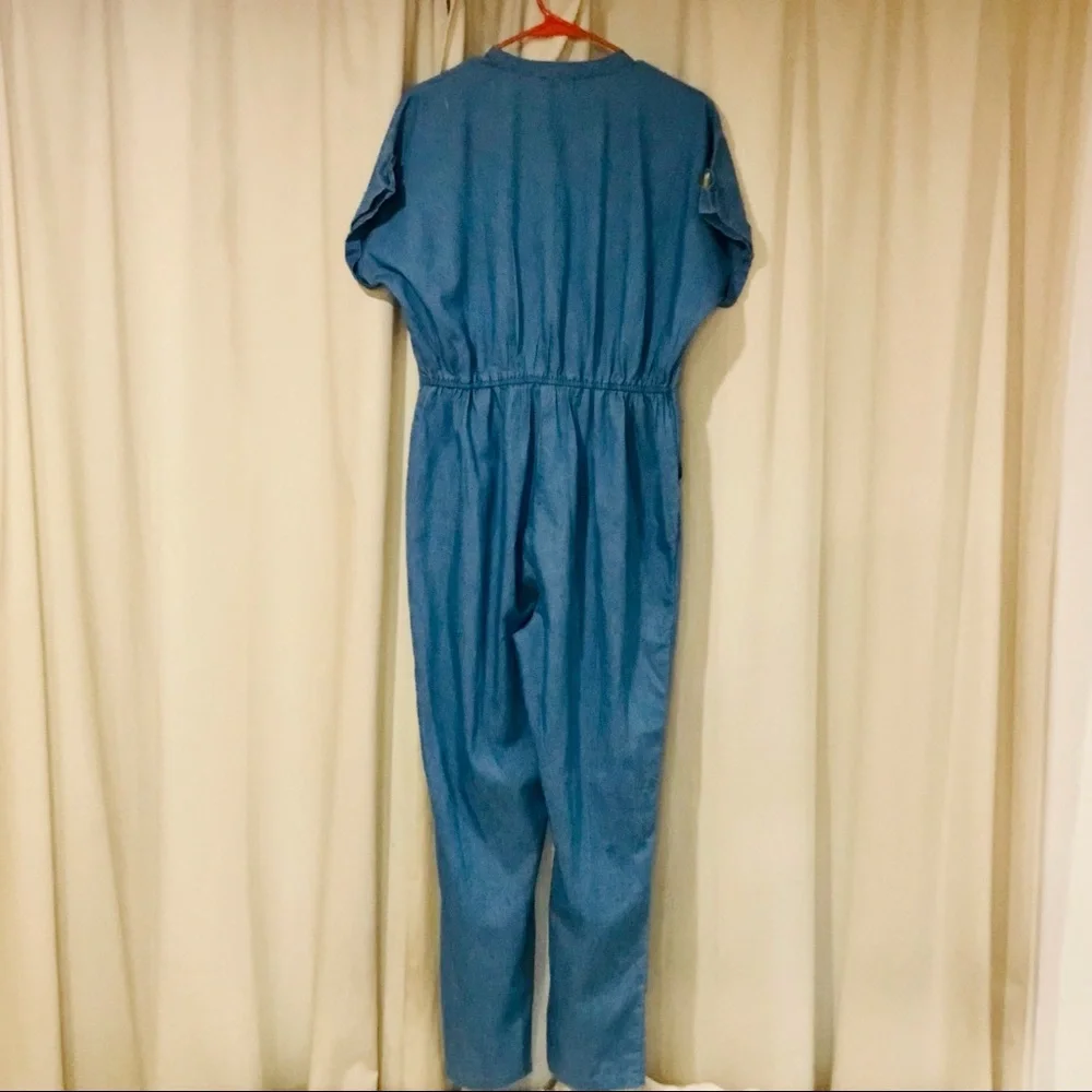 Vintage style Julia chambray jumpsuit. Size L. Excellent used condition - Picture 11 of 12